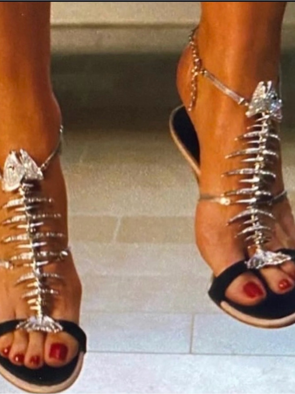 S/S 2004 Giuseppe Zanotti Fishbone Heels - Picture 2 of 8